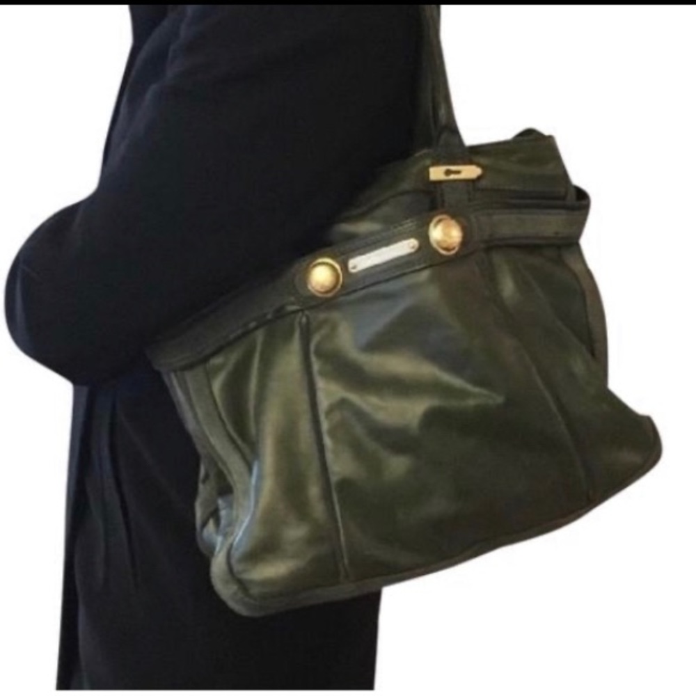 Juicy Couture. Leather with suede trim Hobo bag